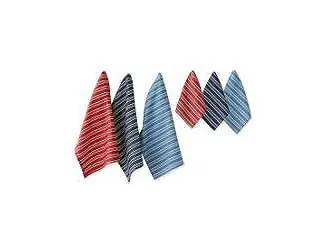Heavy Duty Kitchen Cleaning Collection, Long-Lasting Quality, Cotton Dish Towel, 18x28"; Dish Cloth, 13x13", Starboard Stripe, 2 Piece Bargain