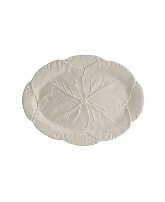 Cabbage Beige Large Oval Platter Low Price