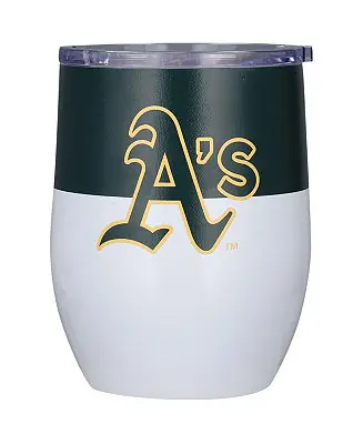 High Quality Oakland Athletics 16 oz Colorblock Stainless Steel Curved Tumbler