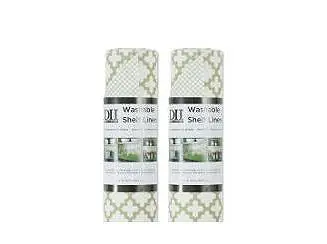 Fridge Shelf Liner Collection Non-Adhesive, Cut to fit, Machine Washable, 12x120", Cream Lattice, 2 Piece Best Price