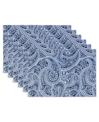 Paisley Print Outdoor Placemat, Set of 6 Next Day Delivery