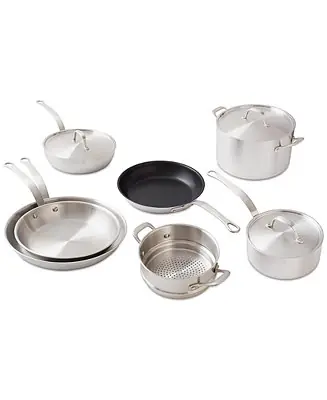Sale 10-Pc. Stainless Clad Cookware Set