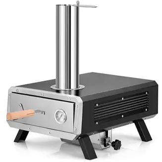 Outdoor Pizza Oven Portable Wood Pellet Pizza Stove with 12 Inch Round Rotatable Pizza Stone Sale