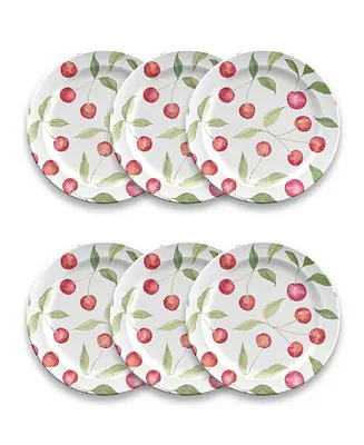 Wholesale Berries Cherries Salad Plate Set of 6