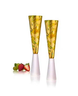 Roman Champagne Flutes, Set of 2, 11 Oz Last Chance