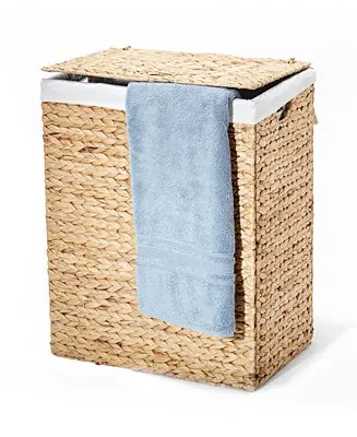 Professional Grade Foldable Water Hyacinth Portable Hamper