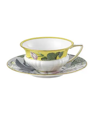 Wonderlust Waterlily 2 Piece Teacup Saucer Set Genuine