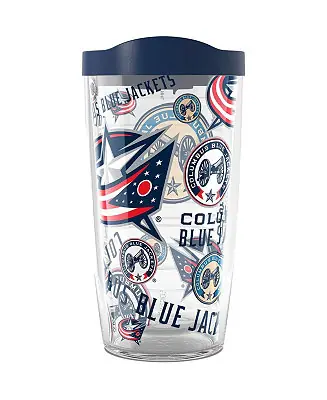 Professional Grade Columbus Blue Jackets 16 Oz Allover Classic Tumbler
