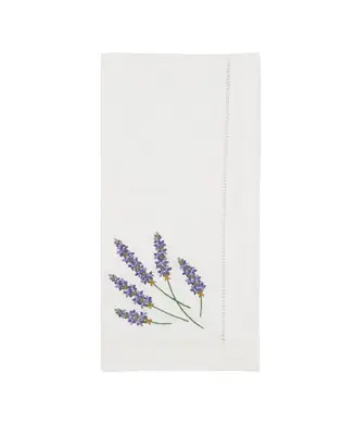 Special Offer Garden Bliss Embroidered Lavender Napkin Set of 6, 20"x20"
