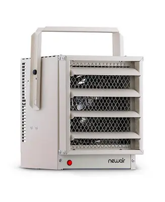 Hardwired Electric Garage Heater, Ceiling Mounted with Adjustable Louvers and Tilt Head, Heats up to 500 sq. ft. of Space Trending