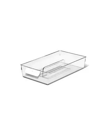 Good Grips 8" Divided Fridge Organization Bin Modern