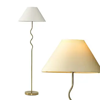 In Demand Squiggle 22" Modern LED Floor Lamp with Empire Shade