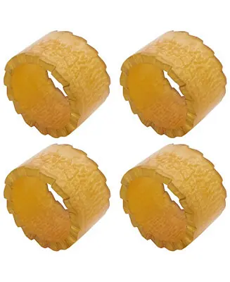 While Supplies Last Resin Artistry Gold Napkin Ring, Set of 4
