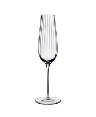 Factory Price Round Up Sparkling Champagne Flutes, Set of 2