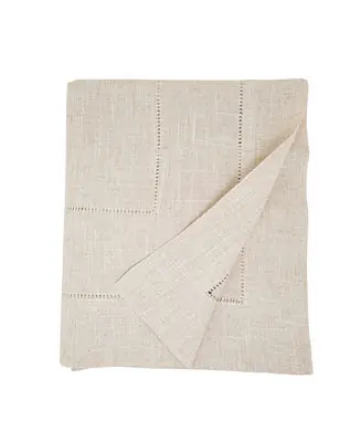 Save Now Linen Blend Toscana Double Hemstitched Tablecloth, 65" x 180"