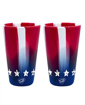 Pint Glasses: 2 pk - Stars & Stripes Hot Deal