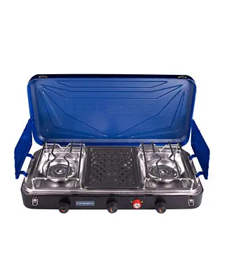 2-Burner Propane Stove with Grill Premium