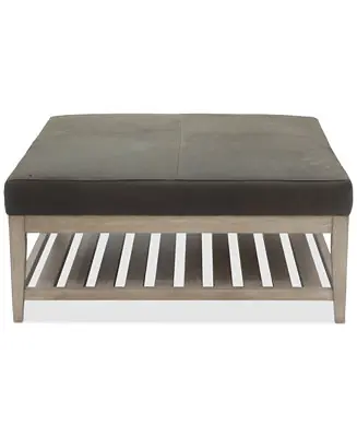 Reiter Leather Cocktail Ottoman, Exclusively at Macys Fan Favorite