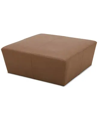 CLOSEOUT! Stolly Leather Ottoman Warranty Included