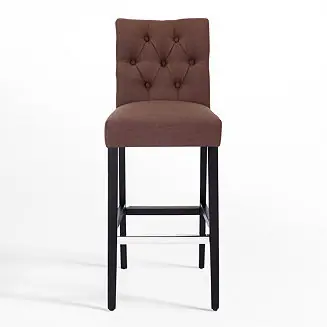 29" Upholstered Linen Fabric Tufted Bar Stool Chair Time-Limited
