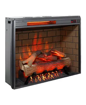 Limited Time 28inch Infrared Electric Fireplace with Removable Trim kit Insert, Touch Panel Home Decor Heater, Smokeless Firebox with Fire Crackling Sound
