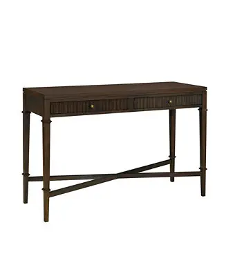 Martha Stewart Kenna 47.5" Fluted 2-Drawer Wood Storage Console Table New Arrival