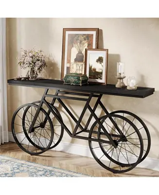 70.9-Inch Extra Long Console Table, Narrow Sofa Table, Modern Industrial Entryway Table Behind Couch Table Order Now