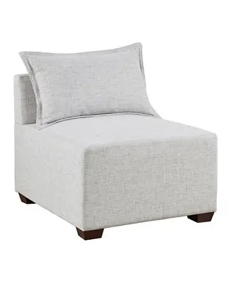 30" Molly Wide Fabric Modular Armless Chair Handmade