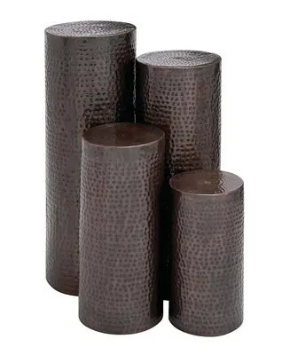 Industrial Pedestal Table, Set of 4 Don’t Miss Out