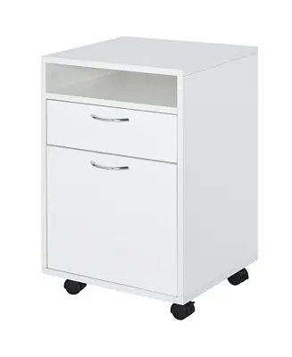 Rolling File Storage Cabinet Document Shelf Drawer Home Office Brand New