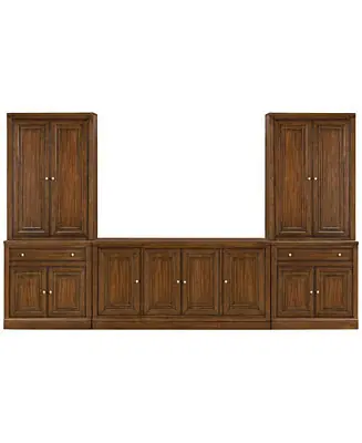 Furniture Amren 65" Wood 4 Door Console and 2 Door Bases with Drawer Free Shipping