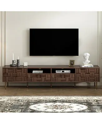 Century TV Stand with Drawers for TVs up to 85 Exclusive Offer