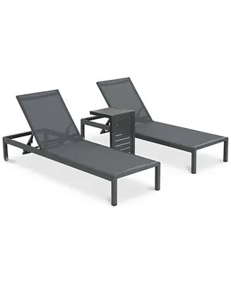 Save Now Westlake Outdoor Chaise Lounge and C-Shaped Side Table