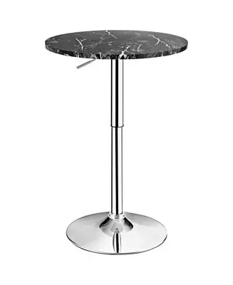 Price Cut 360° Swivel Cocktail Pub Table with Sliver Leg and Base