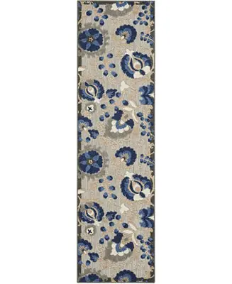 Brand New Aloha ALH17 Blue 2'3" x 12' Runner Rug