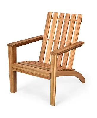 Budget Patio Lounge Chair Outdoor Wooden Adirondack Chairw/ Armrest
