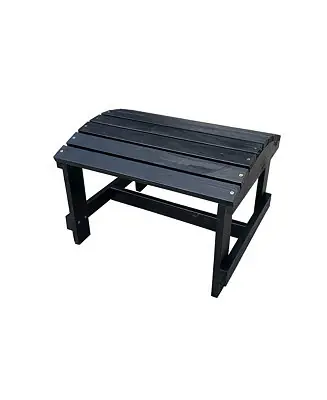 Black Adirondack Pine Ottoman Buy Direct
