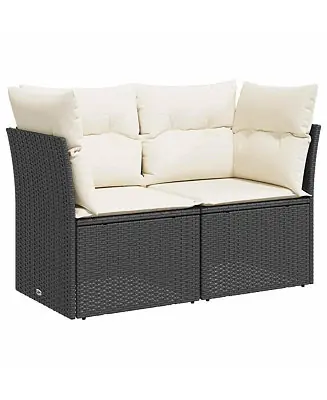 Garden Sofa Black, Cream White Holiday Sale
