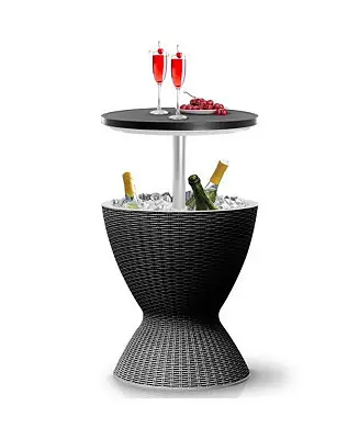 Hassle-Free Returns Cool Bar Outdoor Patio Furniture With 7.5-Gallon Cooler