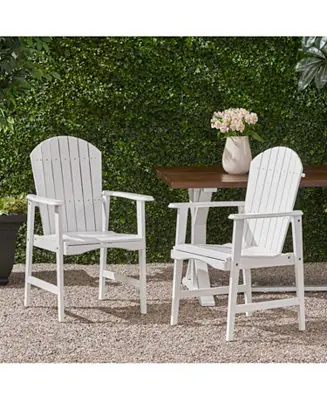Best Seller Acacia Wood Adirondack Dining Chairs (Set of 2), White