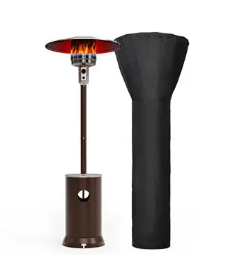 48000 BTU Stainless Steel Propane Standing Patio Heater Hassle-Free Returns