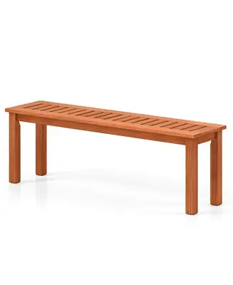 Luxury 2-Person Patio Bench with Slatted Seat for Comfortable and Stylish Outdoor Seating