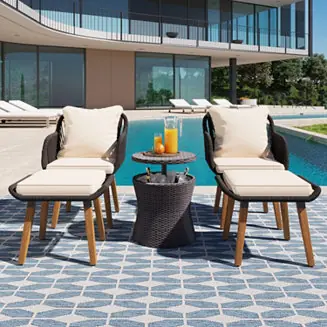 Seasonal Sale Streamdale Premium Woven Patio Lounge Set Style, Durability, Comfort