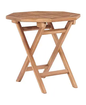 Direct From Factory Folding Patio Table 17.7"x17.7"x17.7" Solid Teak Wood