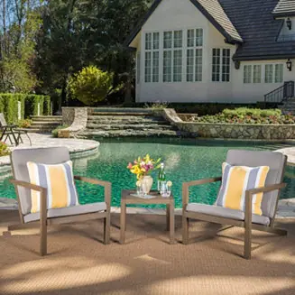 Streamdale Modern Acacia Wood Adirondack Chair with Water-Resistant Cushions Hot Picks