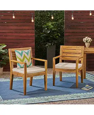 Bulk Order Streamdale Nestor Acacia Wood Dining Chair, Beige