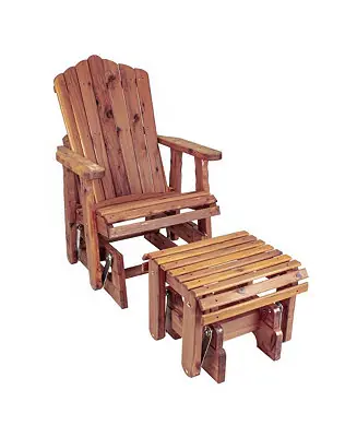 High Quality Cedar Adirondack Glider
