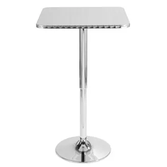 Affordable Bistro Adjustable Square Bar Table