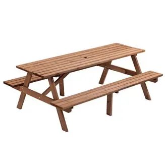 Streamdale 8-Person Picnic Table with Built-in Benches Brand New