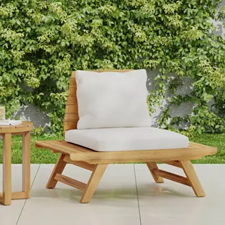 Reduced Price Streamdale Acacia Wood Club Chair With Water-Resistant Cushions